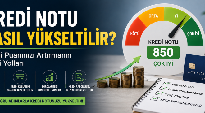 Kredi Notu Nasıl Yükseltilir? Bankaların Değerlendirdiği En Önemli Kriterler