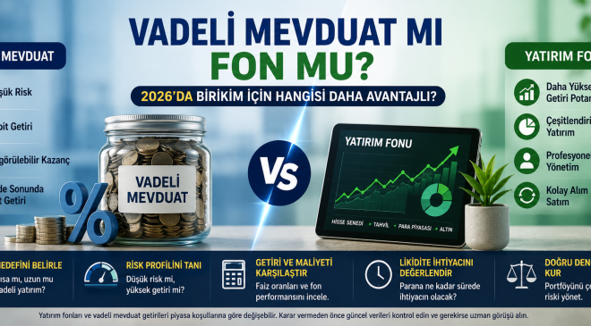 Parasını Değerlendirmek İsteyenler Dikkat! Vadeli Mevduat mı, Fon mu Daha Mantıklı?